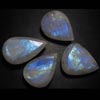 126 cts Mix Huge Size - 18x26 - 22x28 mm - Gorgeous Rainbow MOONSTONE - Faceted Tear Drops Cabochon sparkle Nice Flashy fire - 4 pcs